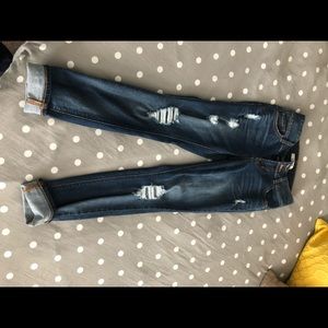 Refuge distressed cropped jeans